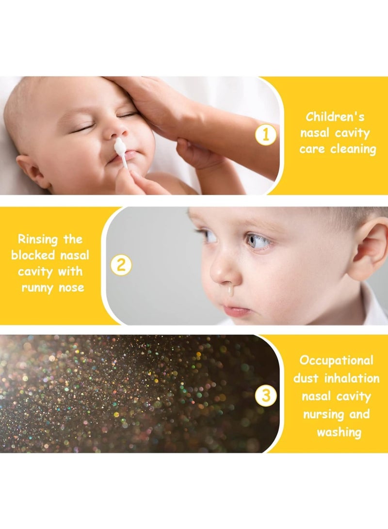 YOUGE Baby Nasal Irrigator, 4PCS Nasal Syringe for Baby, Syringe Nasal Irrigator with Tweezers & Cleaning Brush, Baby Nasal Aspirator with Silicone Nasal Suction Tips Portable Baby Nasal Syringe - Image 3